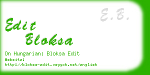 edit bloksa business card